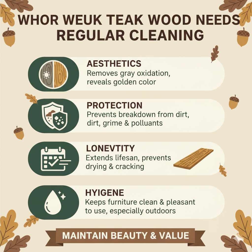 Why Your Teak Wood Needs Regular Cleaning