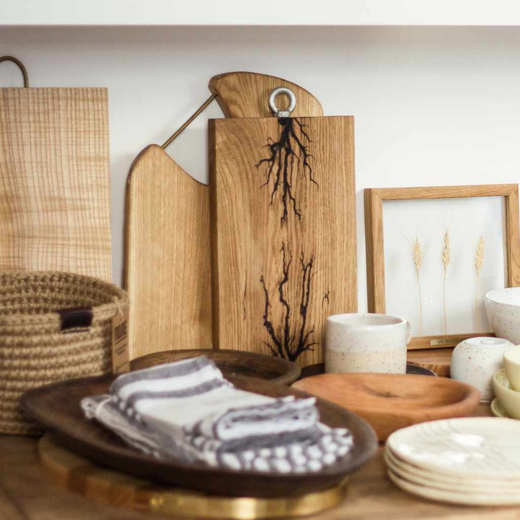 Acacia and Walnut Up Close