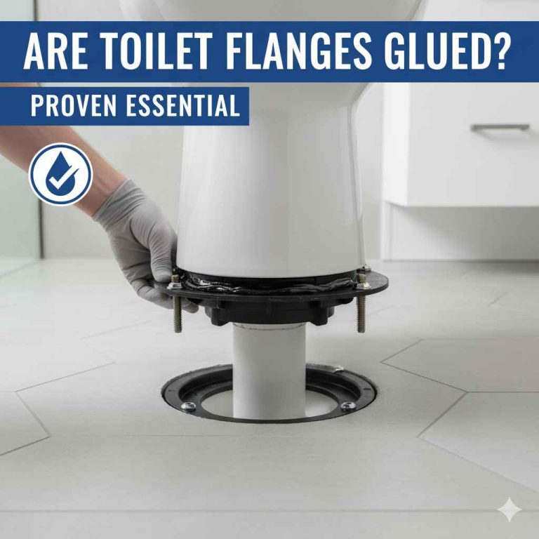 Are Toilet Flanges Glued