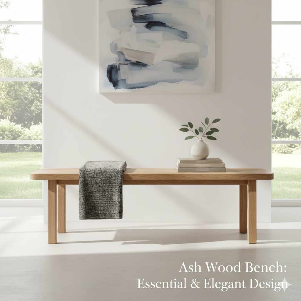 Ash Wood Bench