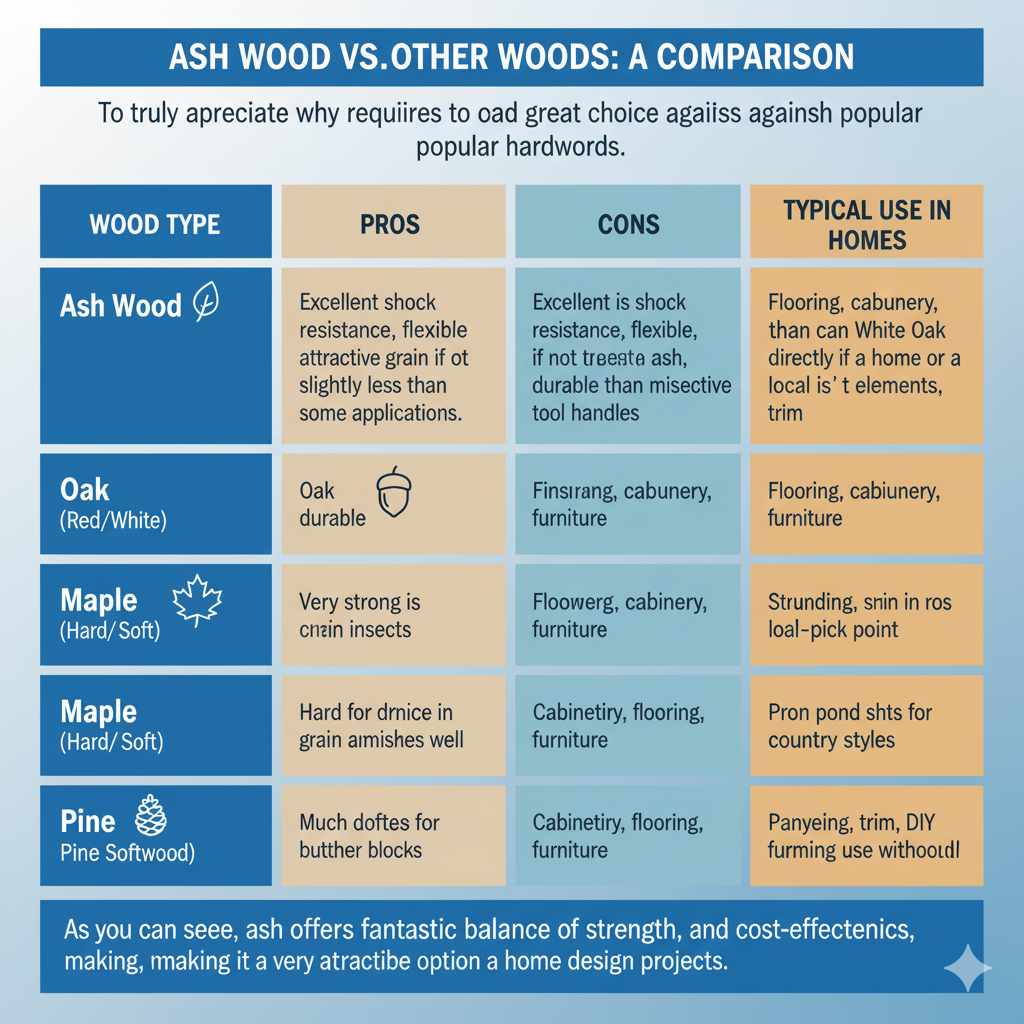 Ash Wood vs. Other Woods