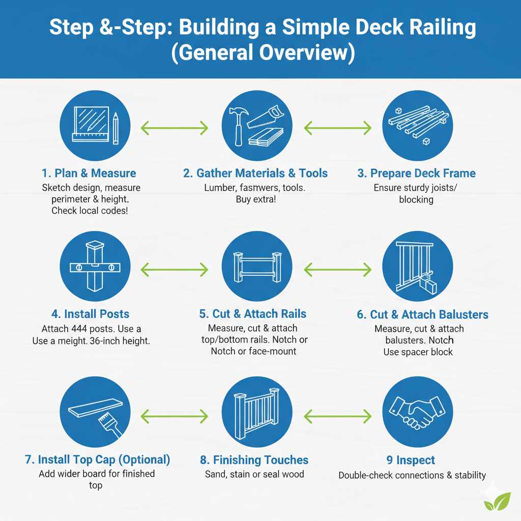 Building a Simple Deck Railing (General Overview)