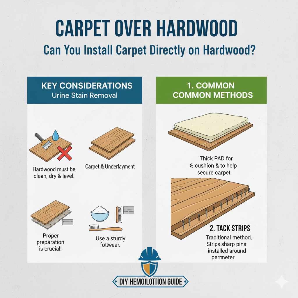 Can You Install Carpet Directly on Hardwood