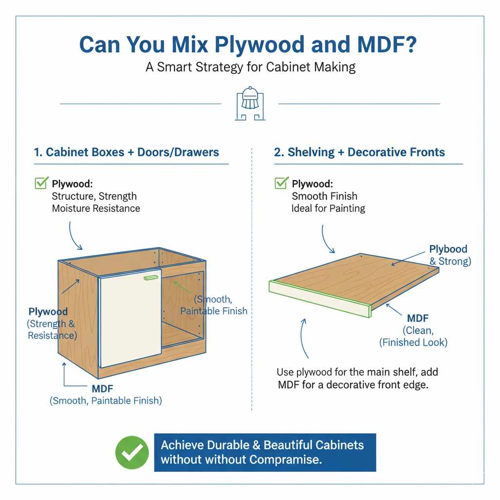 Can You Mix Plywood and MDF
