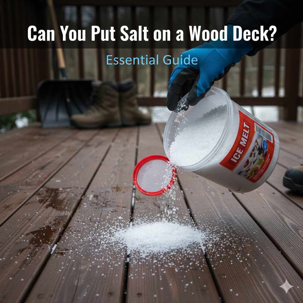 Can You Put Salt on a Wood Deck
