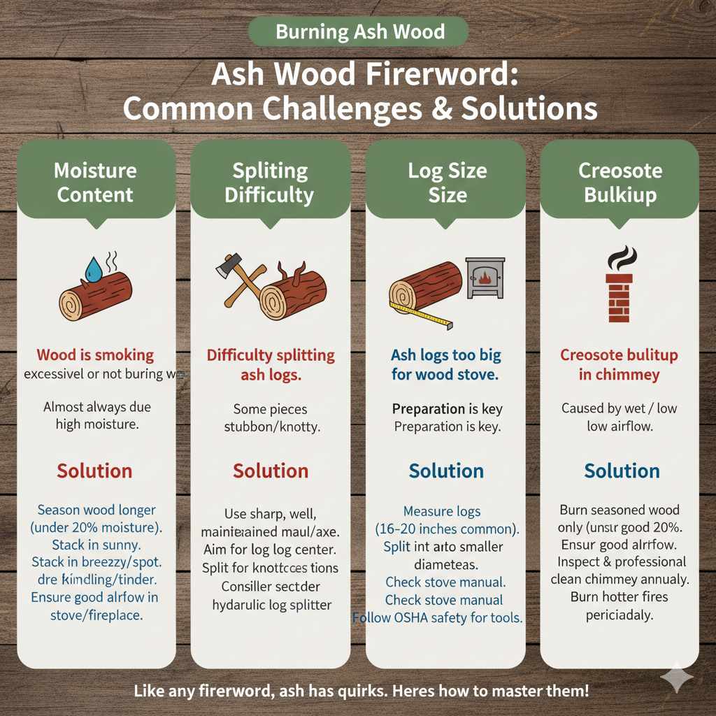 Common Challenges and Solutions When Burning Ash Wood