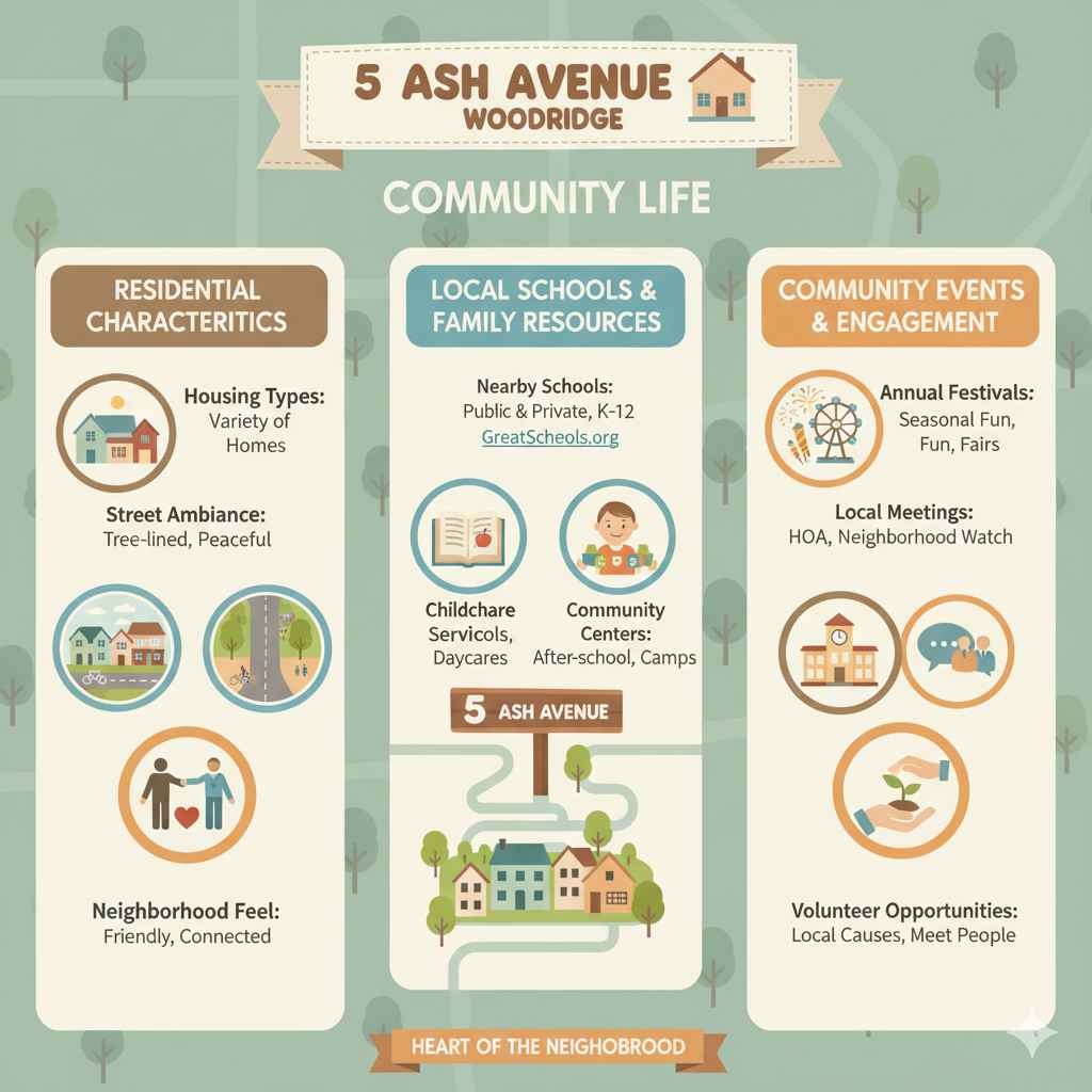 Community Life Around 5 Ash Avenue