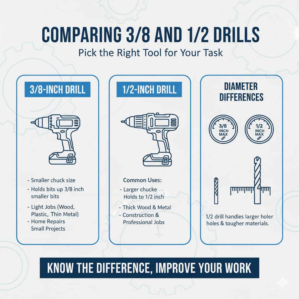 Comparing 3/8 And 1/2 Drills