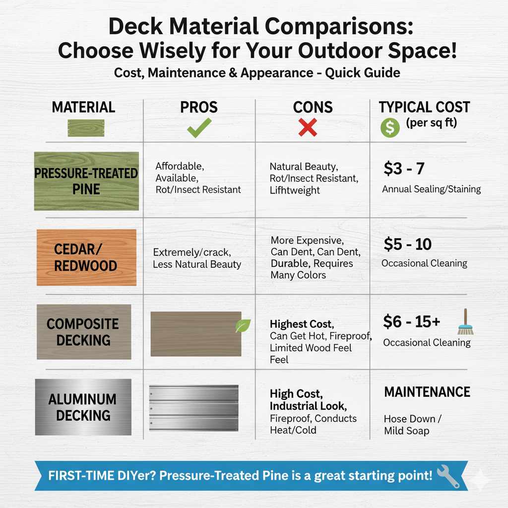 Deck Material Comparisons