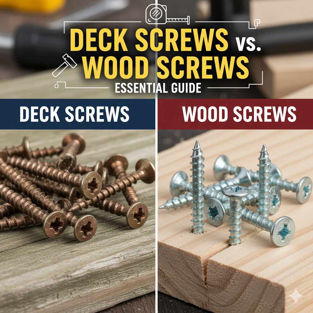 Deck Screws vs Wood Screws