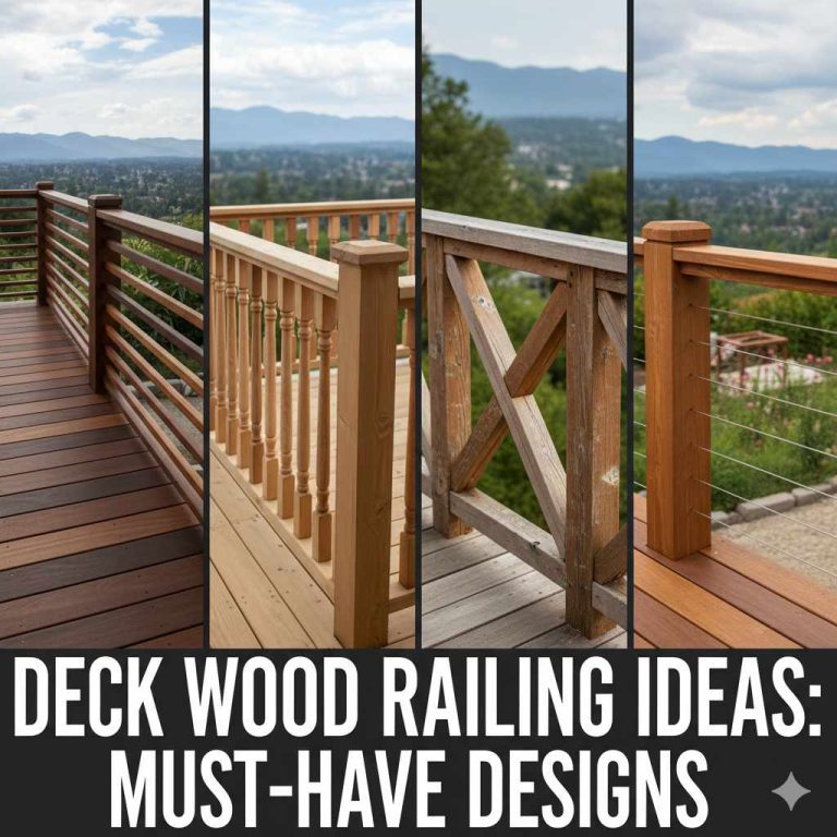 Deck Wood Railing Ideas