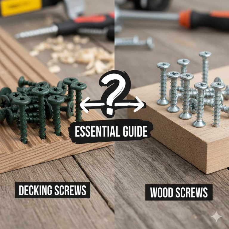 Decking Screws vs Wood Screws