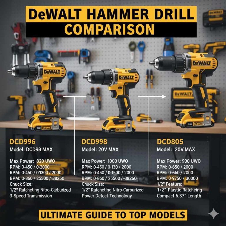 Dewalt Hammer Drill Comparison