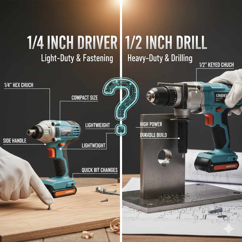 Difference between 1 4 Inch And 1 2 Inch Drill