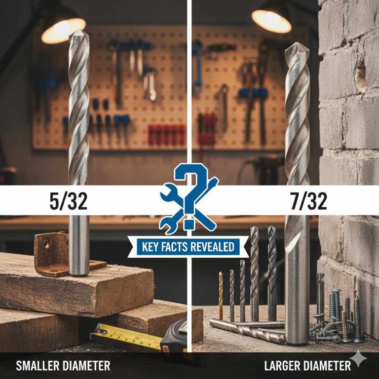 Difference between 5 32 And 7 32 Drill Bit