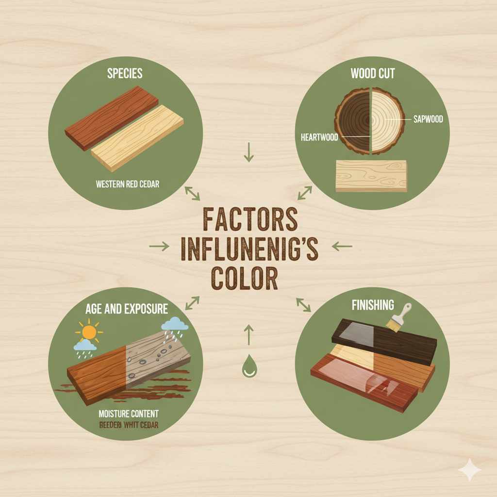 Factors Influencing Cedar's Color