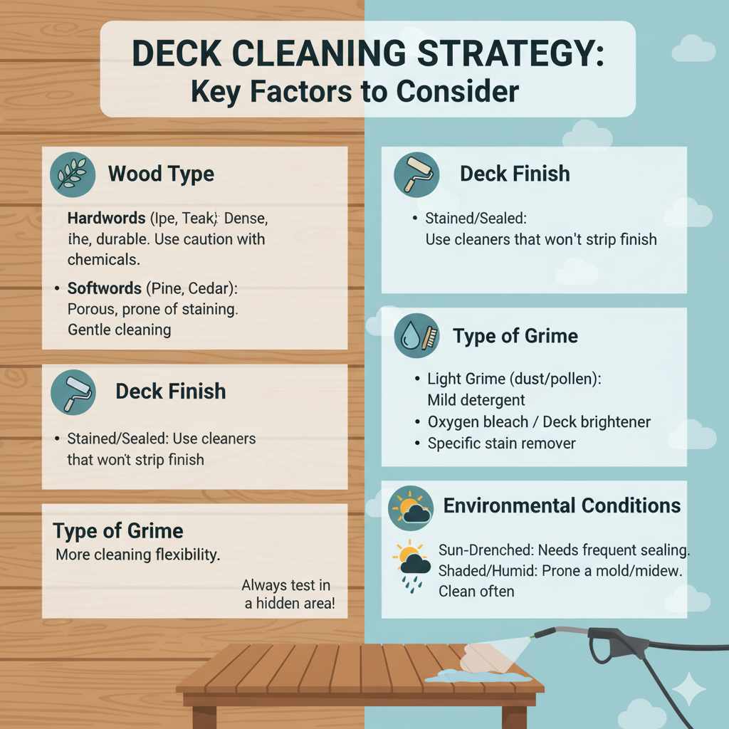Factors Influencing Your Deck Cleaning Strategy
