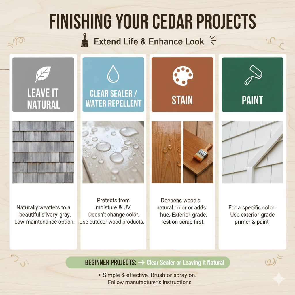 Finishing Your Cedar Projects