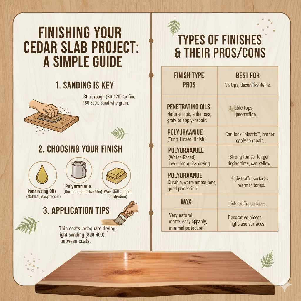 Finishing Your Cedar Slab Project