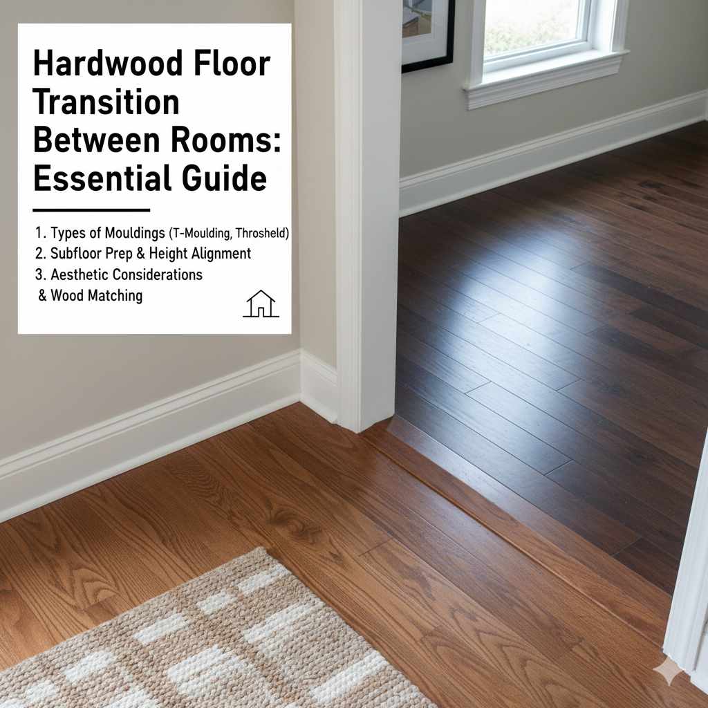 Hardwood Floor Transition Between Rooms: