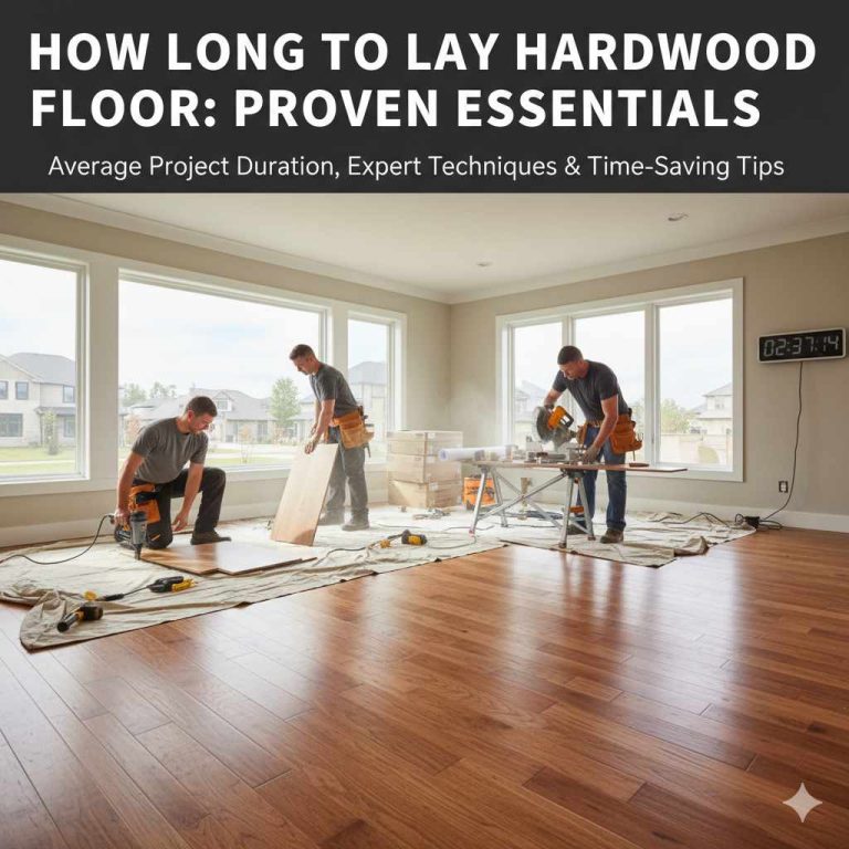 How Long To Lay Hardwood Floor