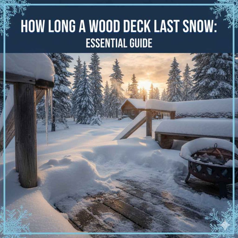 How Long a Wood Deck Last Snow