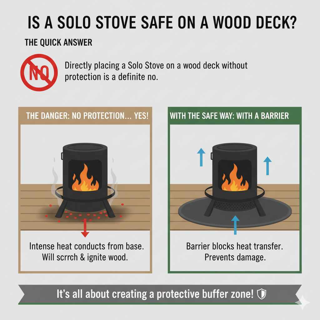 Is a Solo Stove Safe on a Wood Deck