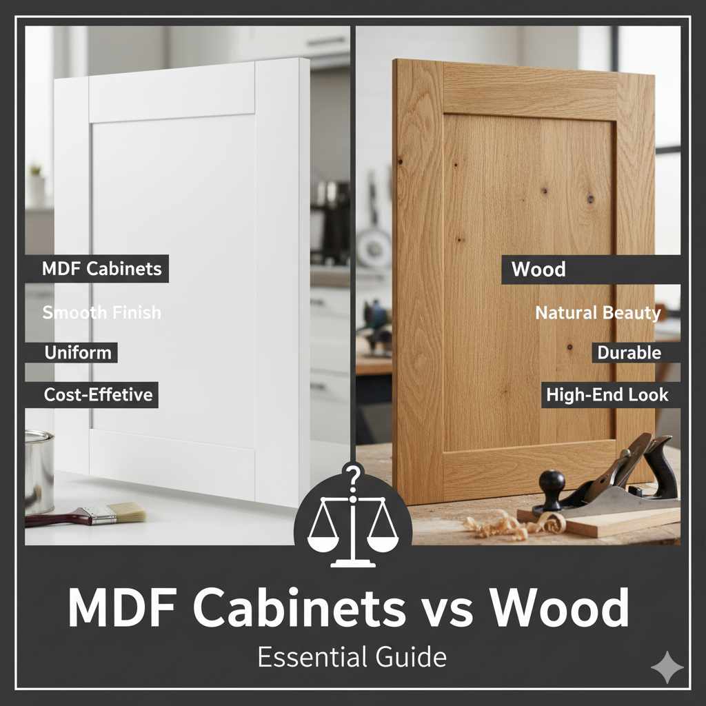 MDF Cabinets vs Wood