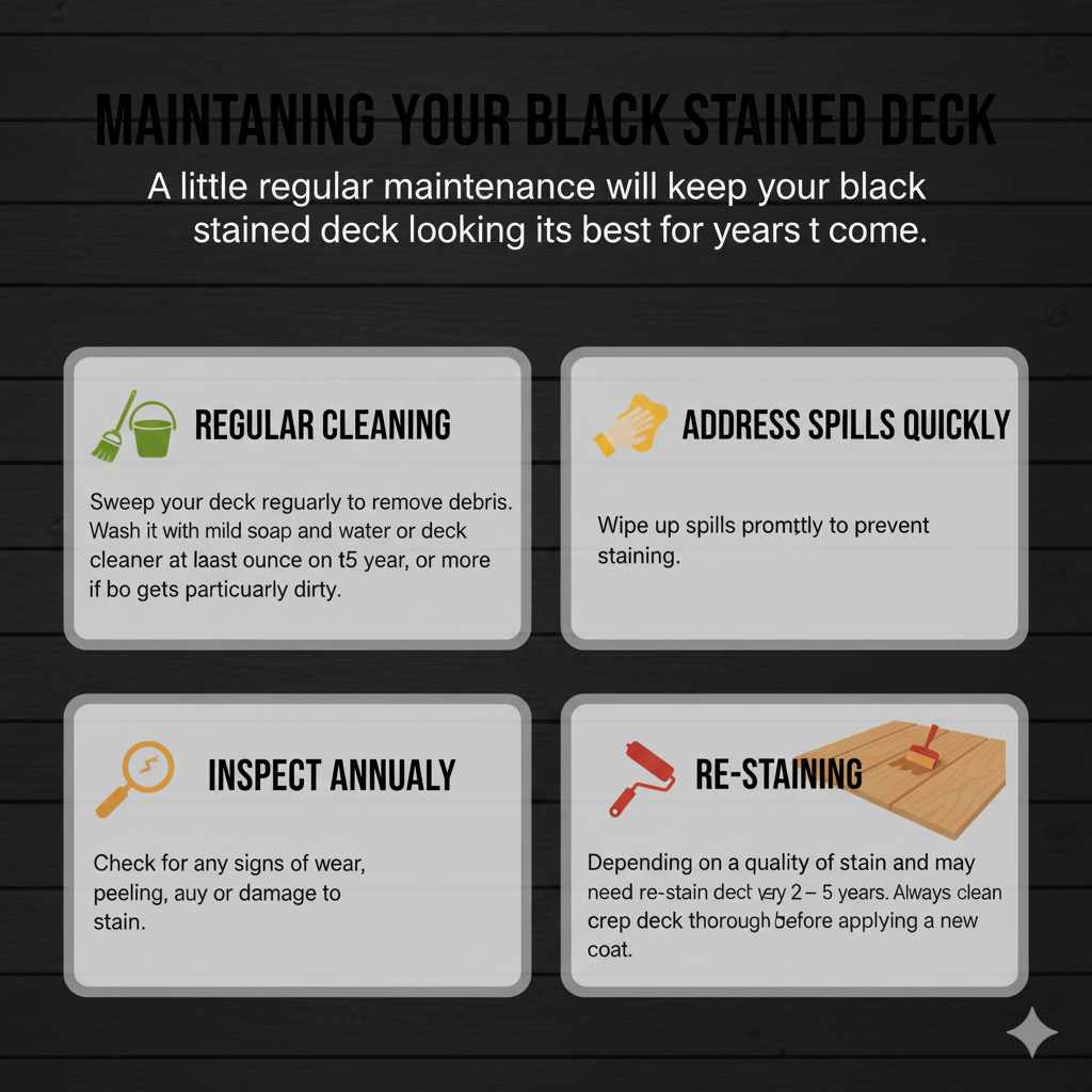 Maintaining Your Black Stained Deck