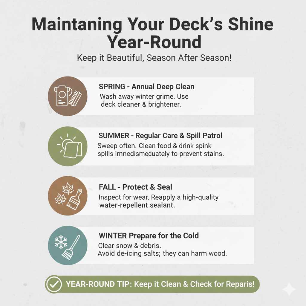 Maintaining Your Deck's Shine Year-Round