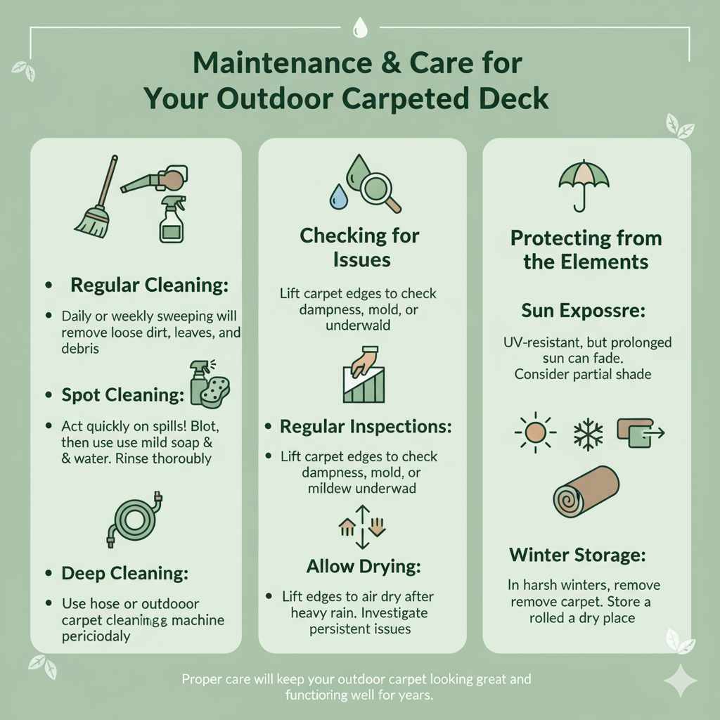 Maintenance and Care for Your Outdoor Carpeted Deck