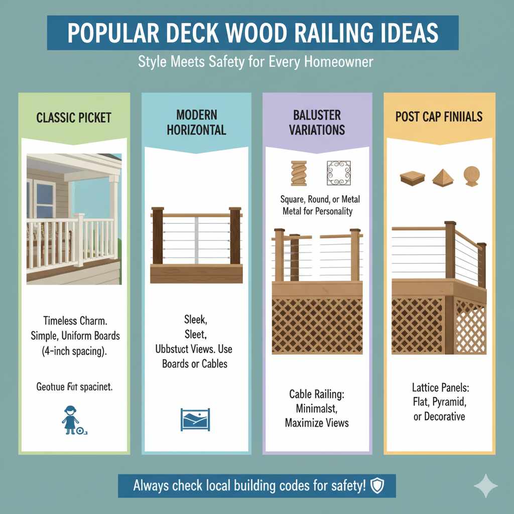 Popular Deck Wood Railing Ideas for Every Homeowner