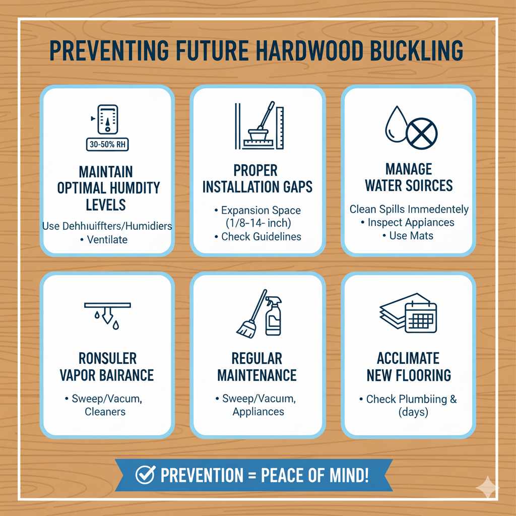 Preventing Future Hardwood Floor Buckling