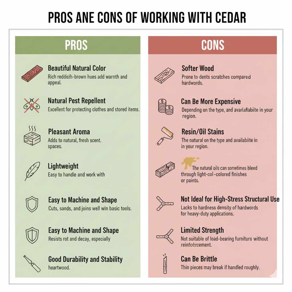 Pros and Cons of Working with Cedar