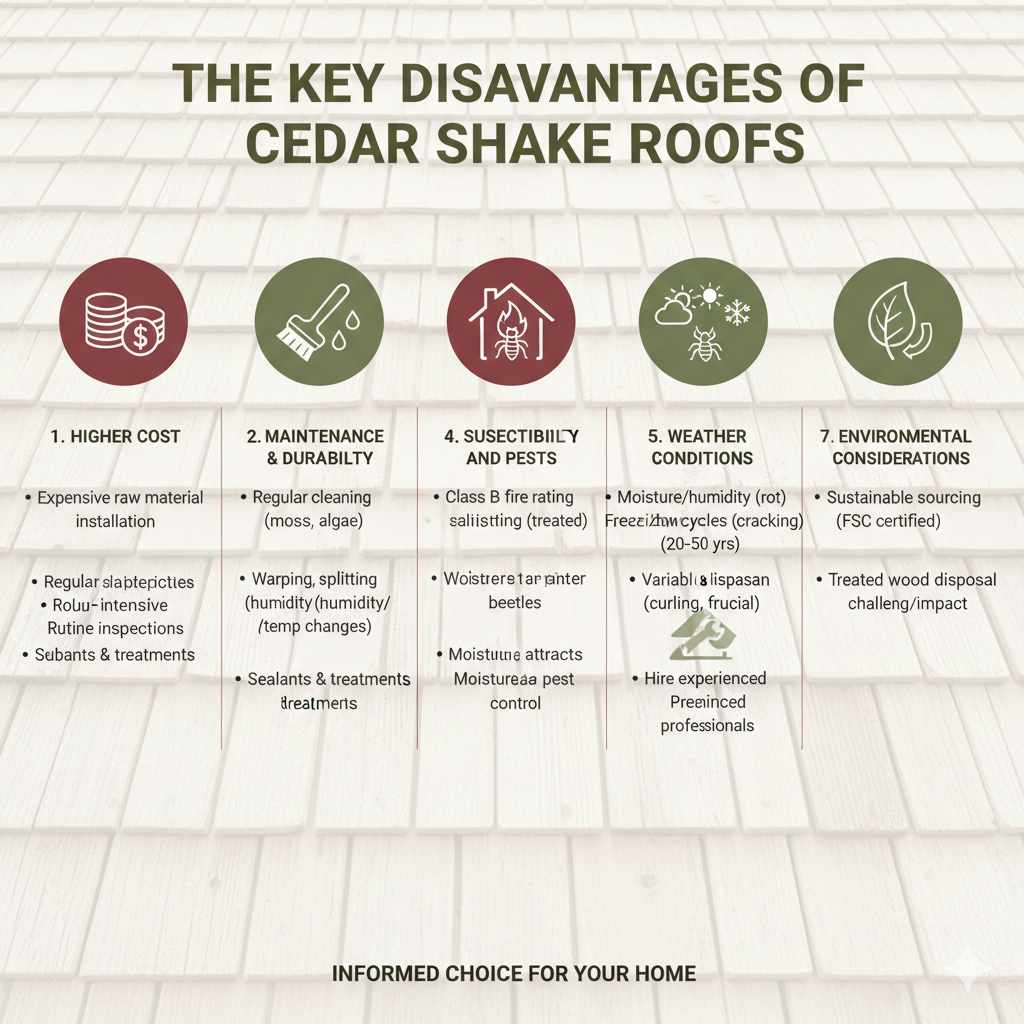 The Key Disadvantages of Cedar Shake Roofs