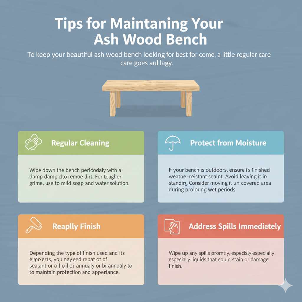 Tips for Maintaining Your Ash Wood Bench