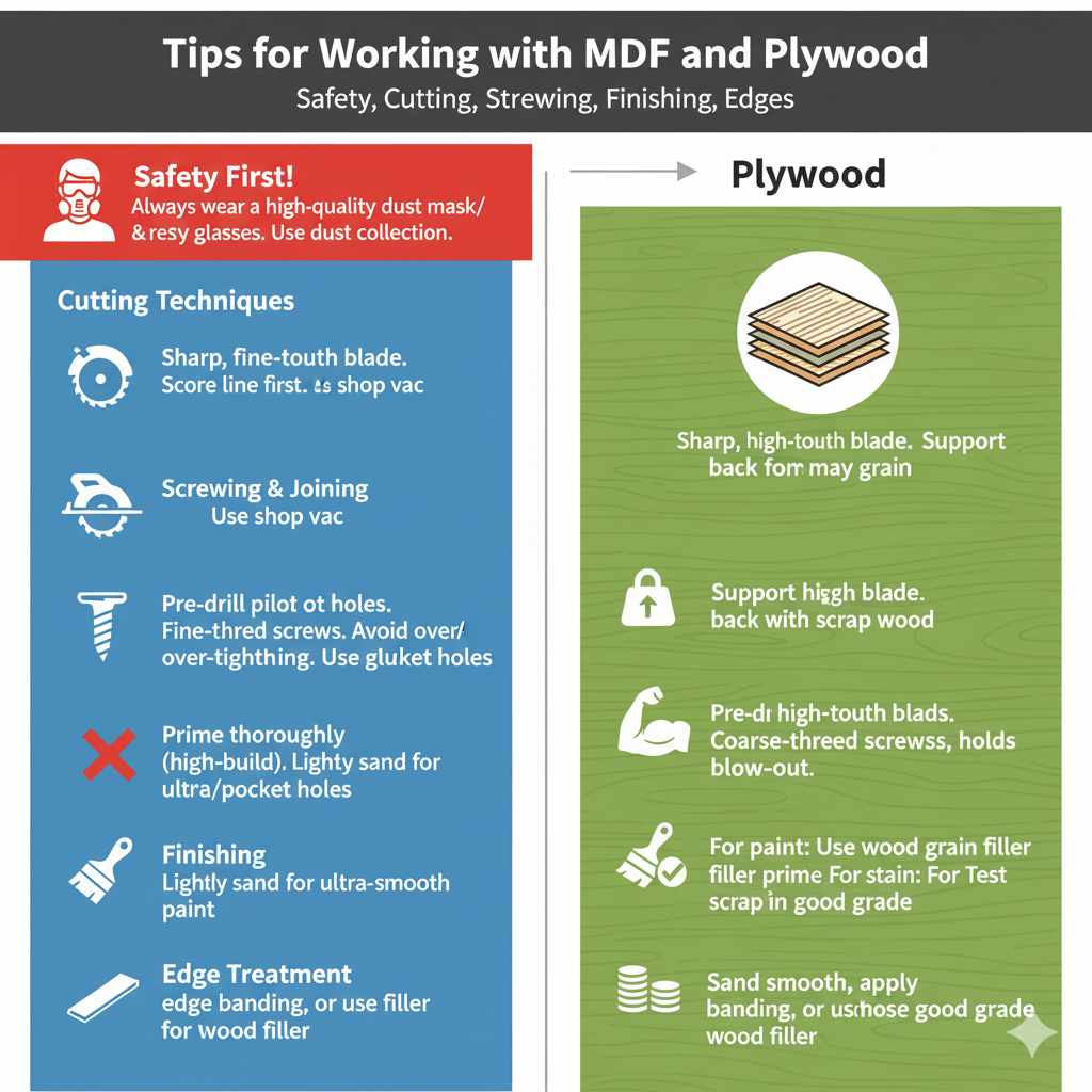 Tips for Working with MDF and Plywood