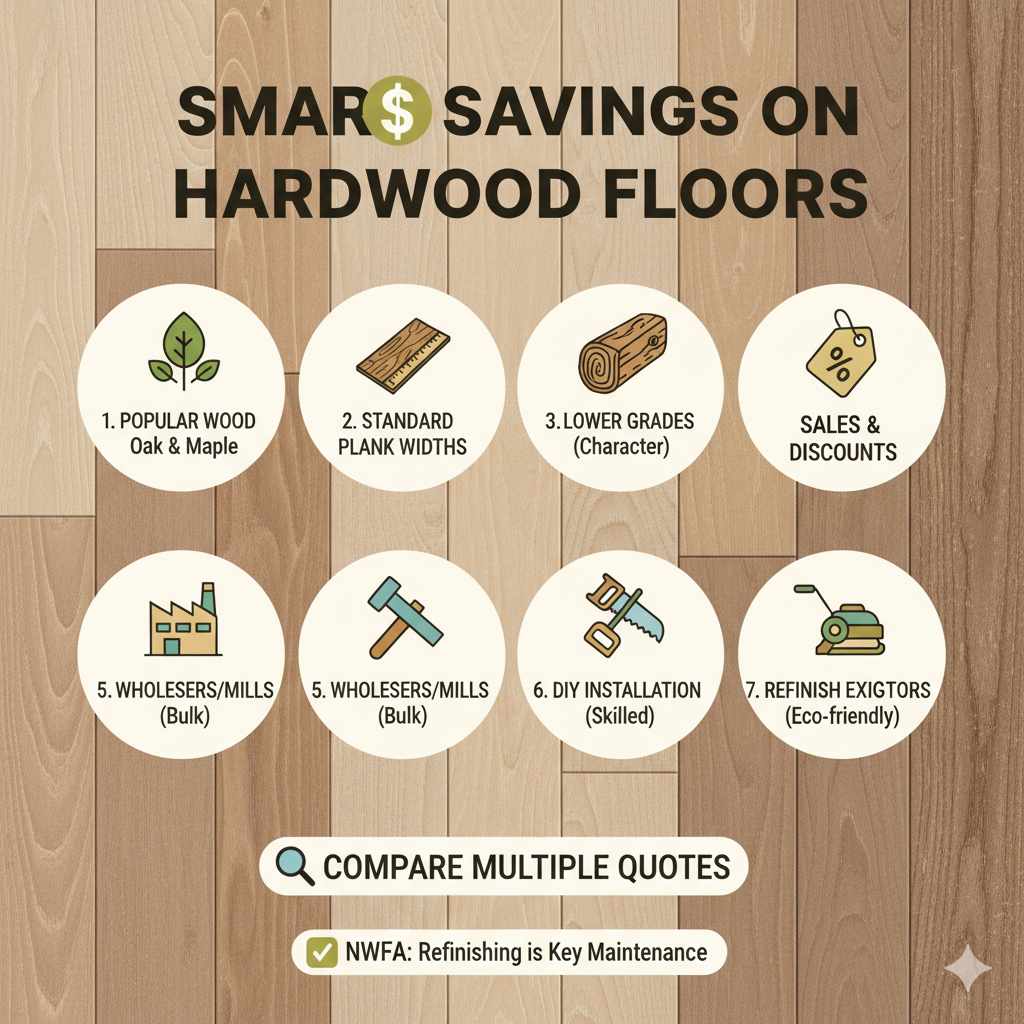 Ways to Save on Hardwood Flooring