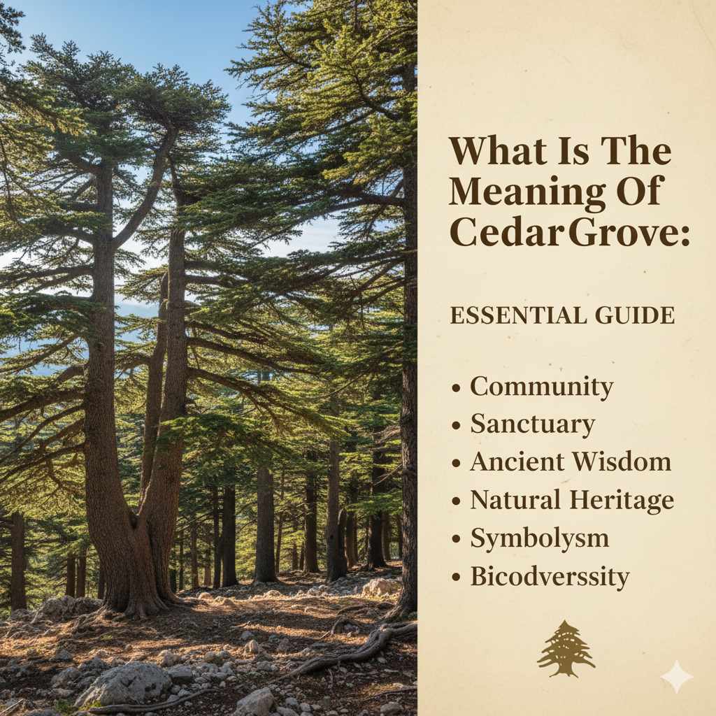 What Is The Meaning Of Cedar Grove