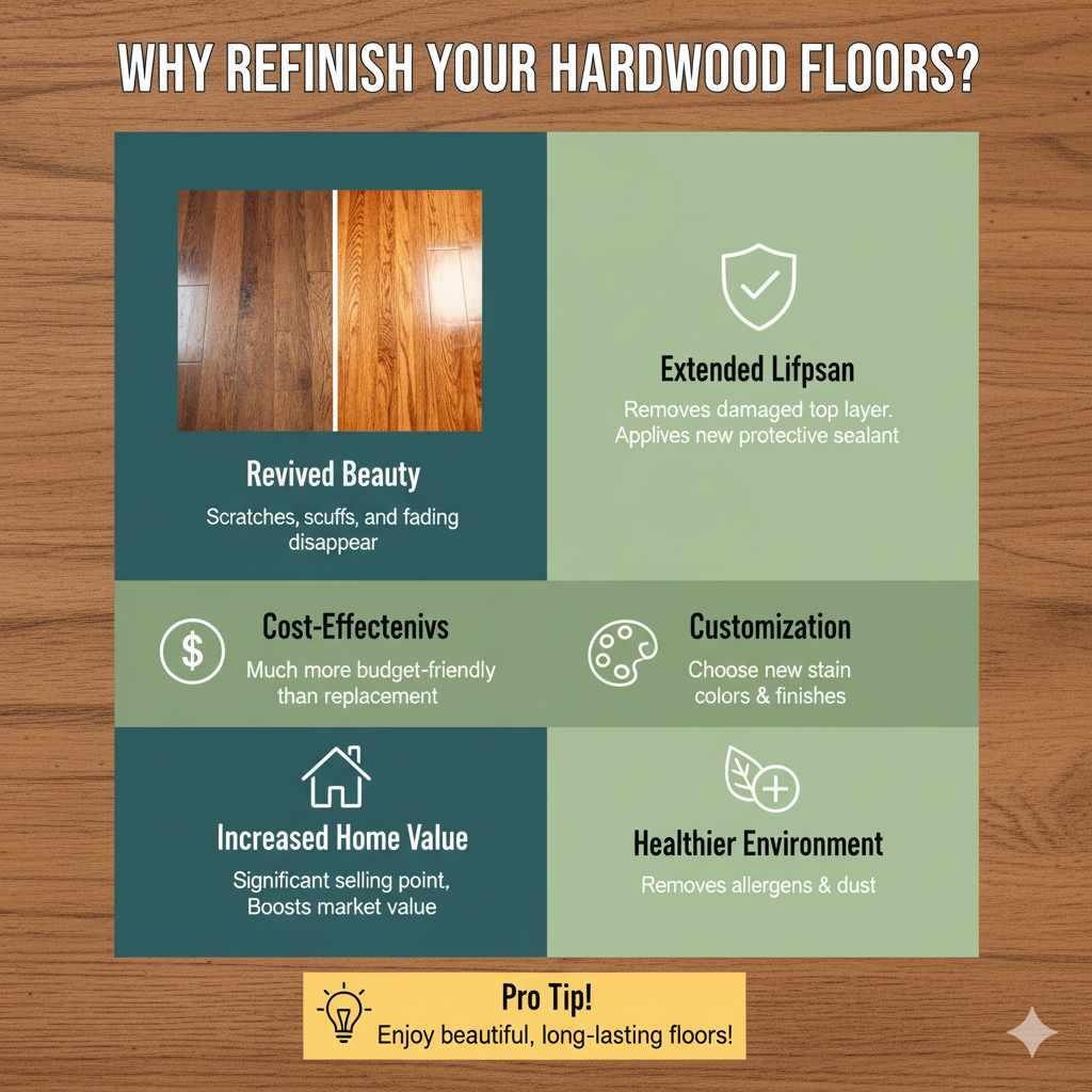 Why Refinish Your Hardwood Floors?